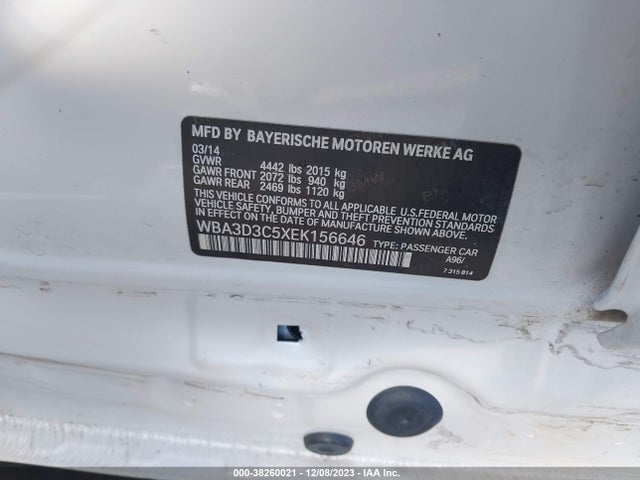 WBA3D3C5XEK156646 BMW 328D