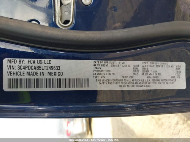 3C4PDCAB5LT249633 Dodge Journey Se Value