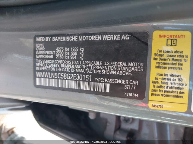 2016 MINI CLUBMAN WMWLN5C58G2E30151 Photo 8