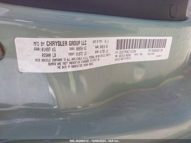 2012 FIAT 500 3C3CFFAR6CT131294 Photo 8