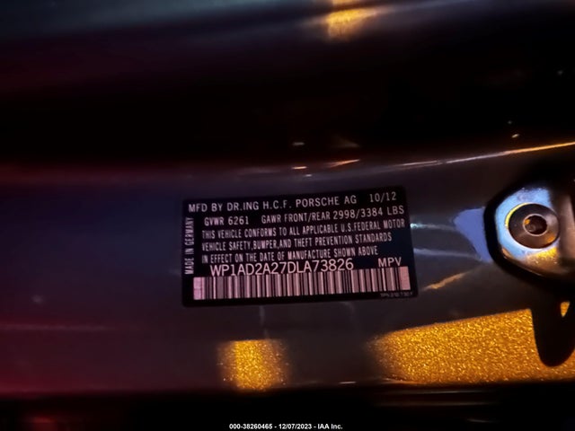 2013 PORSCHE CAYENNE WP1AD2A27DLA73826 Photo 8
