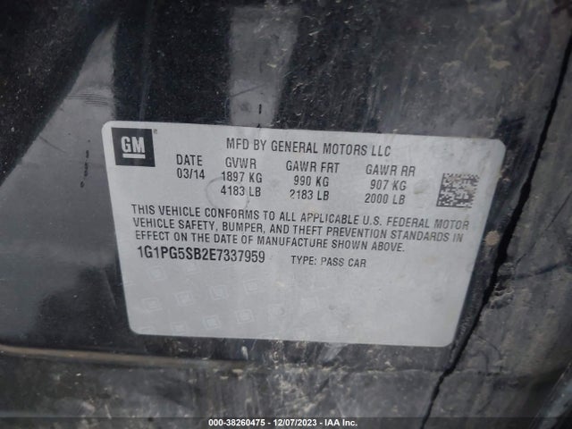 Chevrolet CRUZE LTZ 2014 1G1PG5SB2E7337959 Image 9
