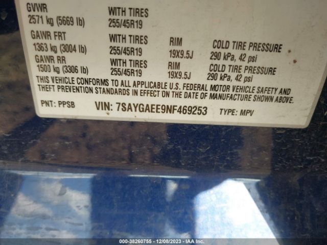 2022 TESLA MODEL Y 7SAYGAEE9NF469253 Photo 8