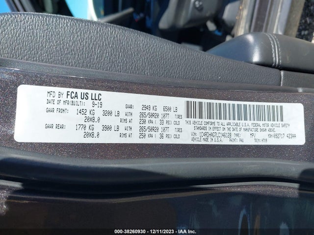 Dodge Durango Sxt Plus Rwd 2020 1C4RDHAG7LC146128 Image 9