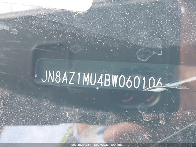 2011 NISSAN MURANO S VIN: JN8AZ1MU4BW060106