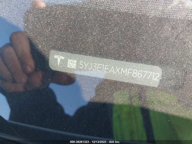 2021 TESLA MODEL 3 5YJ3E1EAXMF867712 Photo 8