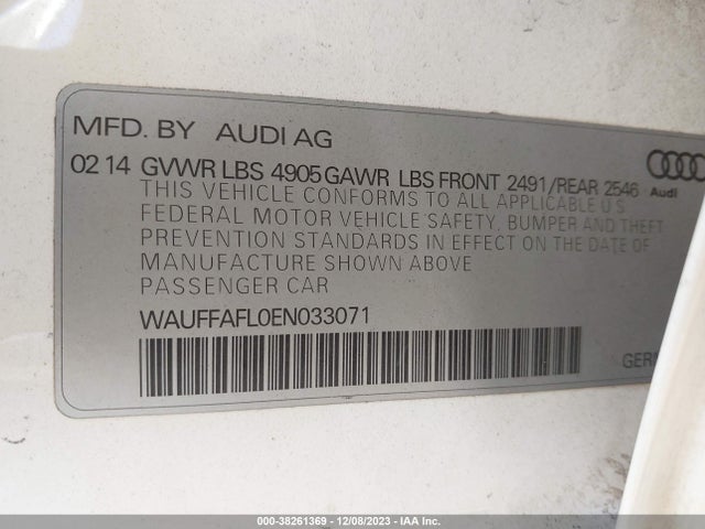 Audi A4 2.0t Premium 2014 WAUFFAFL0EN033071 Image 9