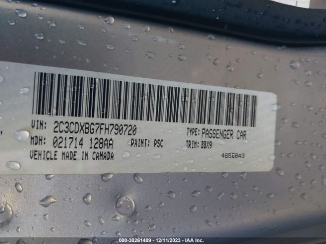 2C3CDXBG7FH790720 Dodge Charger Se