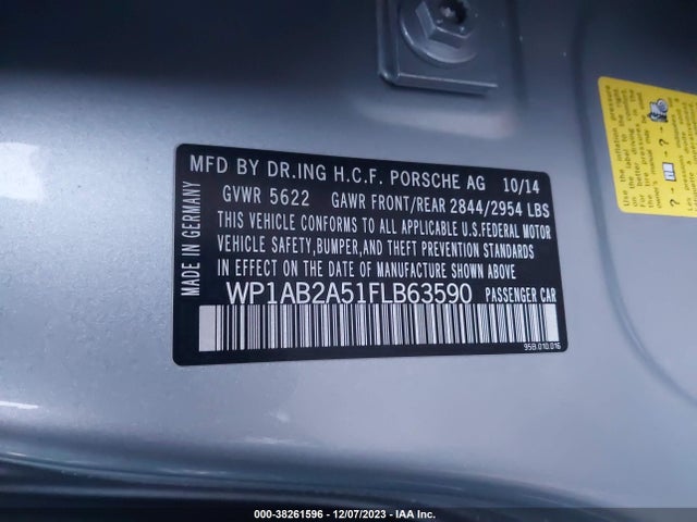 2015 PORSCHE MACAN WP1AB2A51FLB63590 Photo 8