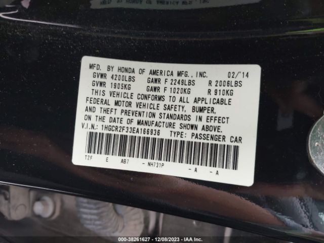 1HGCR2F33EA166936 Honda ACCORD LX