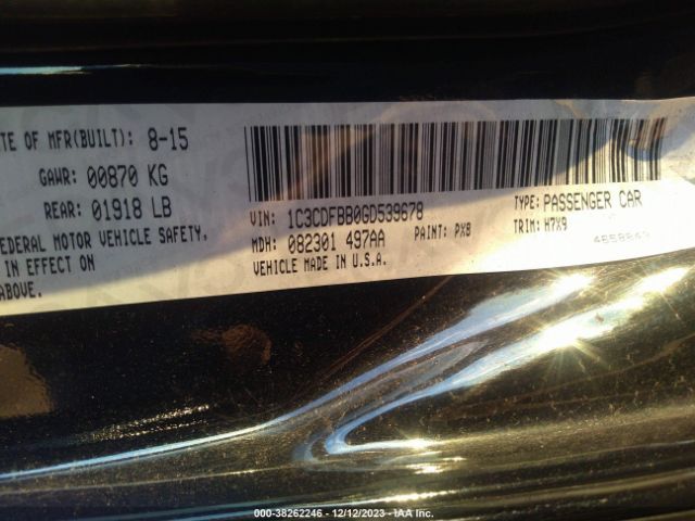 1C3CDFBB0GD539678 Dodge DART SXT