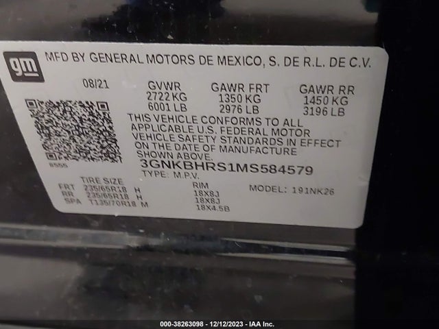 Chevrolet Blazer Awd 2lt 2021 3GNKBHRS1MS584579 Image 9