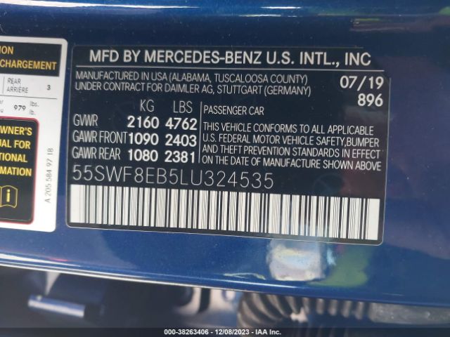 55SWF8EB5LU324535 Mercedes-Benz C 300 4matic