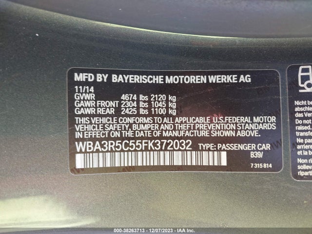 WBA3R5C55FK372032 BMW 435i Xdrive