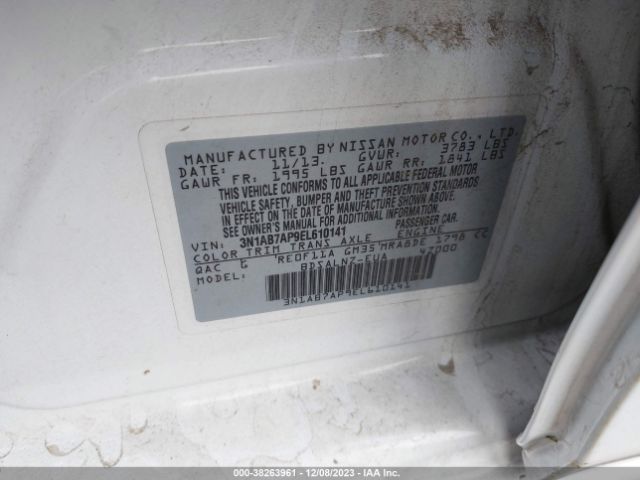 3N1AB7AP9EL610141 Nissan Sentra Fe+ Sv