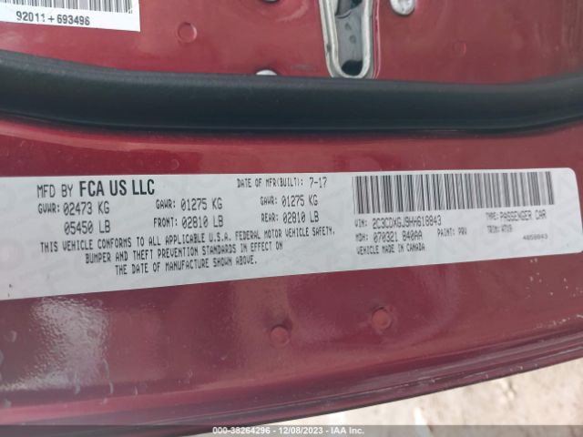 2C3CDXGJ9HH618843 Dodge Charger R/t Scat Pack