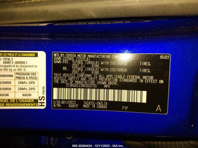 2022 LEXUS NX 2T2KGCEZ3NC003755 Photo 8