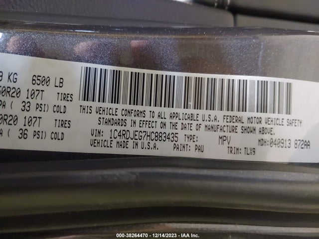 Dodge Durango Citadel Awd 2017 1C4RDJEG7HC883435 Image 9