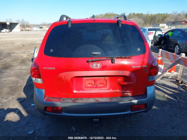 2005 HYUNDAI SANTA FE GLS VIN: KM8SC13D15U872526