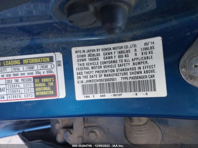 JHMZE2H35ES002551 Honda Insight