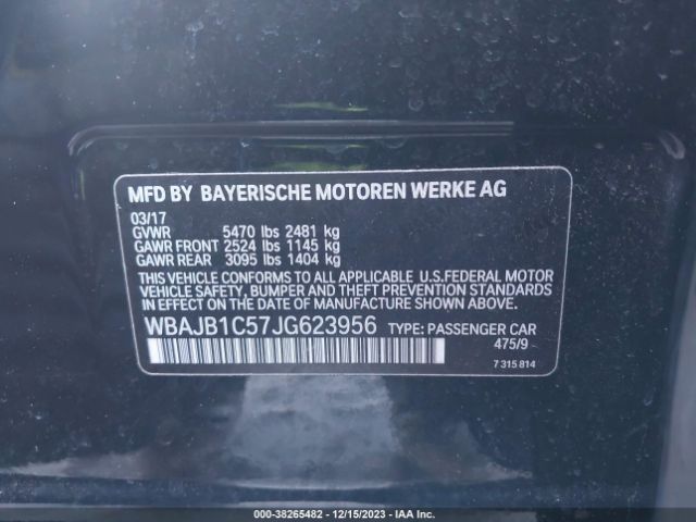 WBAJB1C57JG623956 BMW 530e Xdrive Iperformance