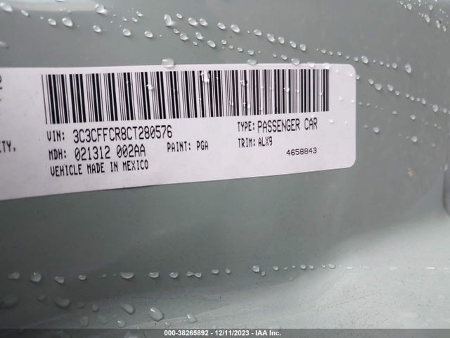 2012 FIAT 500 3C3CFFCR8CT280576 Photo 8