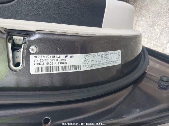 Chrysler Pacifica Touring L 2020 2C4RC1BG9LR278890 Image 9