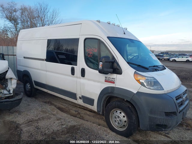 2017 Ram Promaster 2500 High Roof 159 Wb მანქანა იყიდება აუქციონზე, vin: 3C6TRVDG4HE528495, აუქციონის ნომერი: 38266035