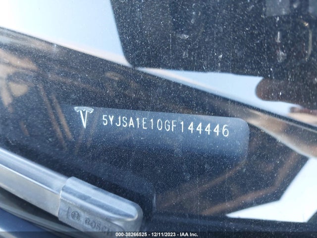 2016 TESLA MODEL S VIN: 5YJSA1E10GF144446