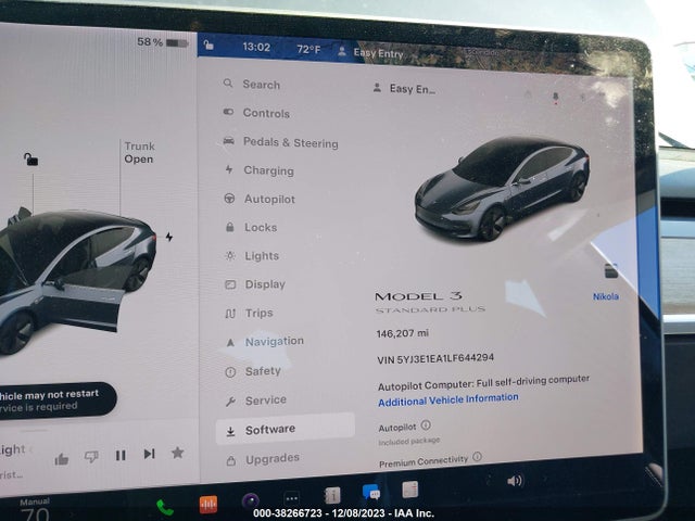 2020 TESLA MODEL 3 5YJ3E1EA1LF644294 Photo 6