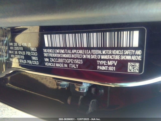 ZACCJBBT3GPE15623 Jeep Renegade 75th Anniversary