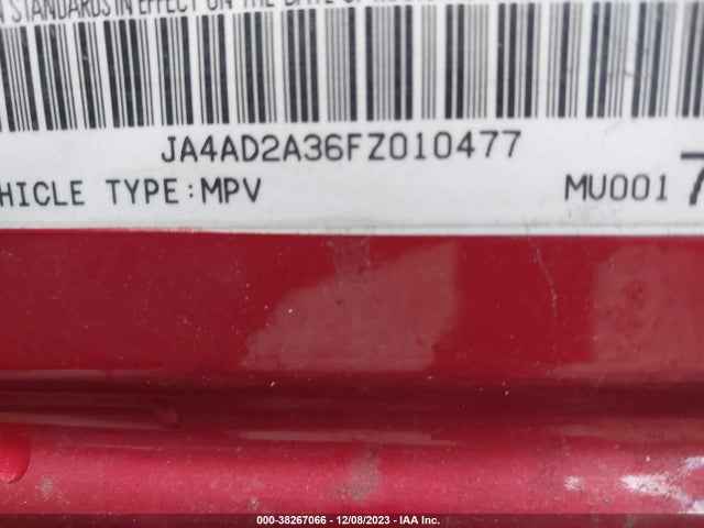 JA4AD2A36FZ010477 Mitsubishi Outlander Es