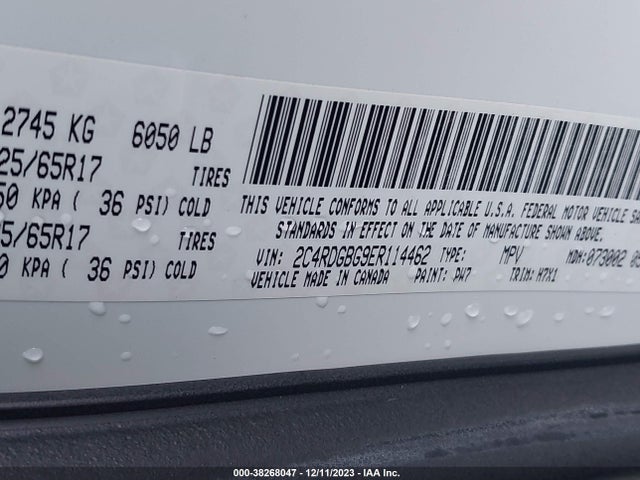 Dodge Grand Caravan Avp/se 2014 2C4RDGBG9ER114462 Image 9