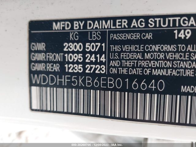 2014 MERCEDES-BENZ E-CLASS WDDHF5KB6EB016640 Photo 8