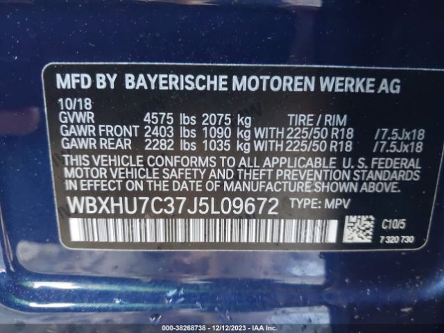 WBXHU7C37J5L09672 BMW X1 Sdrive28i