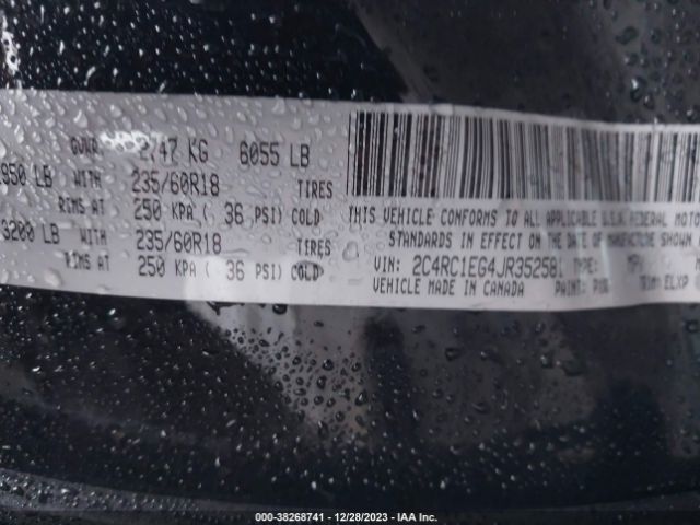 2C4RC1EG4JR352581 Chrysler Pacifica Touring L Plus