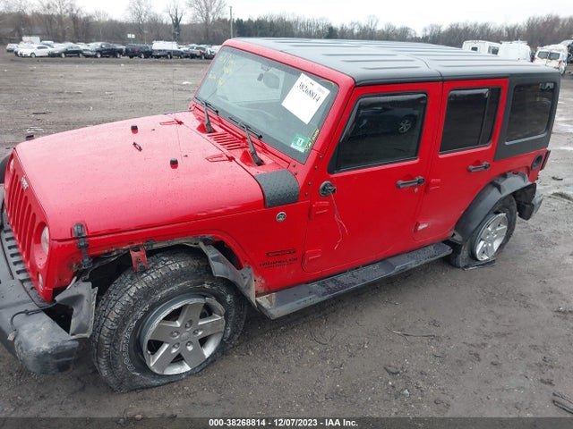 2016 JEEP WRANGLER UNLIMITED SPORT VIN: 1C4BJWDG7GL186368