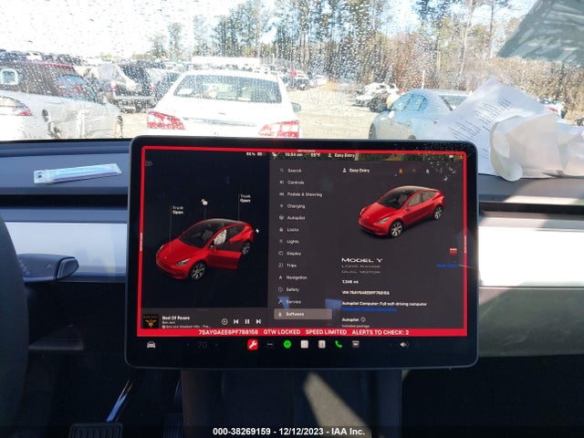 2023 TESLA MODEL Y AWD/LONG RANGE DUAL MOTOR ALL-WHEEL DRIVE VIN: 7SAYGAEE6PF788158