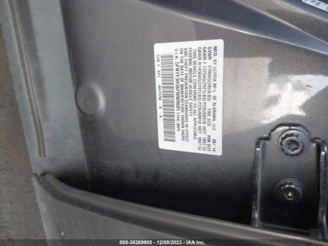 5FNYF3H36FB009605 Honda PILOT SE