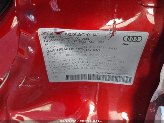 WA1DGAFP4EA074640 Audi Q5 3.0t Premium Plus