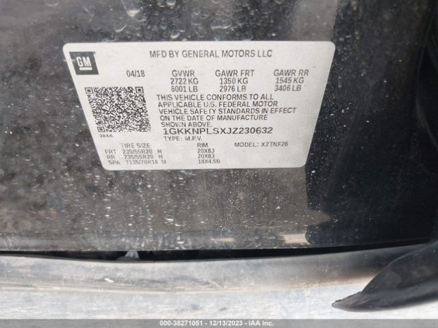 1GKKNPLSXJZ230632 GMC Acadia Denali