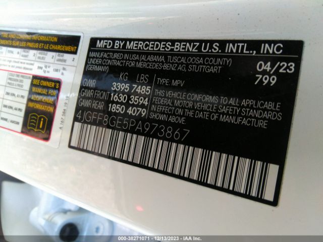 4JGFF8GE5PA973867 Mercedes-Benz Gls 580 4matic