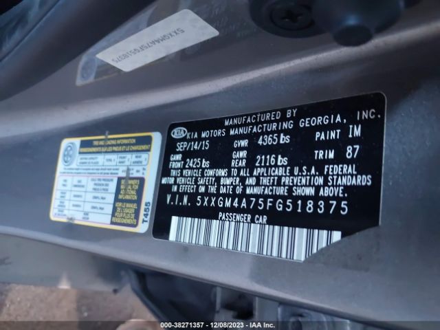 5XXGM4A75FG518375 KIA Optima Lx
