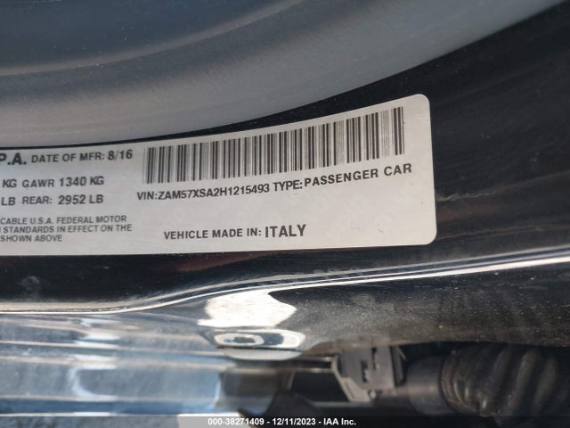 ZAM57XSA2H1215493 Maserati Ghibli