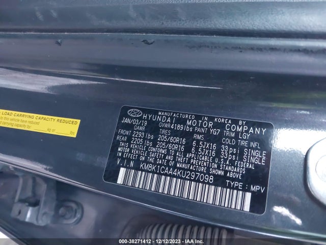Hyundai Kona Se 2019 KM8K1CAA4KU297098 Image 9