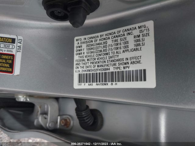 2HKRM3H32FH536844 Honda CR-V LX