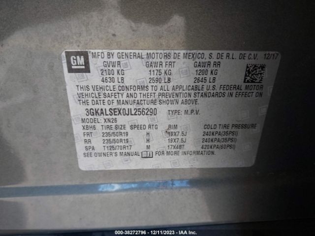 3GKALSEX0JL256290 GMC Terrain Denali