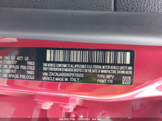 2019 JEEP RENEGADE ZACNJABB8KPK16955 Photo 8