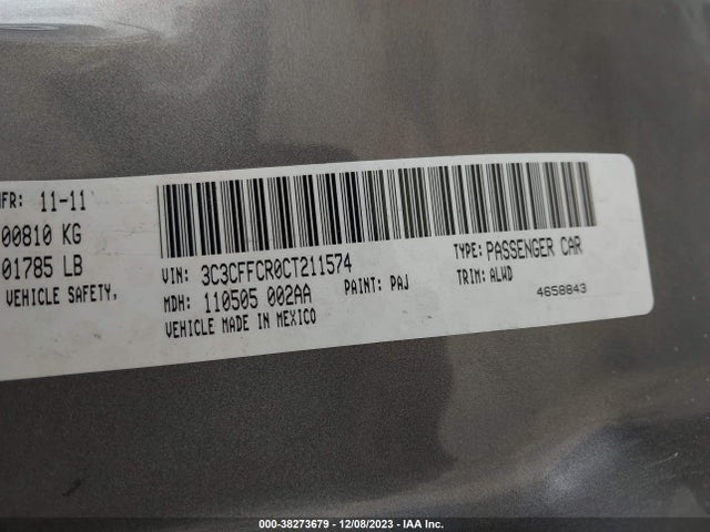 2012 FIAT 500 3C3CFFCR0CT211574 Photo 8