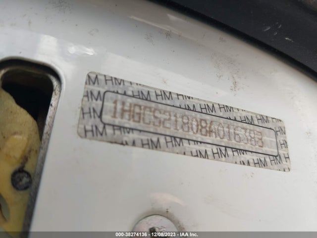 2008 HONDA ACCORD 3.5 EX-L VIN: 1HGCS21808A016388